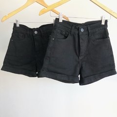 SHORT JEAN EDITH ELASTIZADO NEGRO