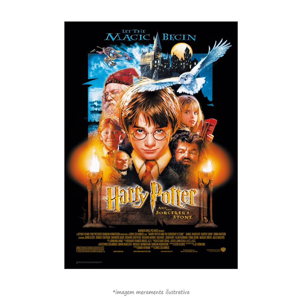 Quadro Decorativo Emoldurado Filme Harry Potter e a Pedra