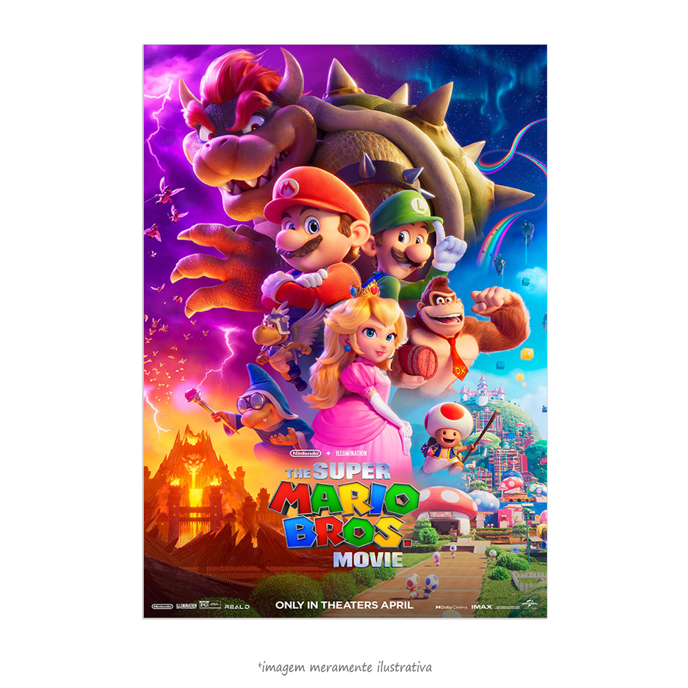 Bordão clássico do Mario recebe tradução oficial em cartaz brasileiro de  Super Mario Bros. O Filme