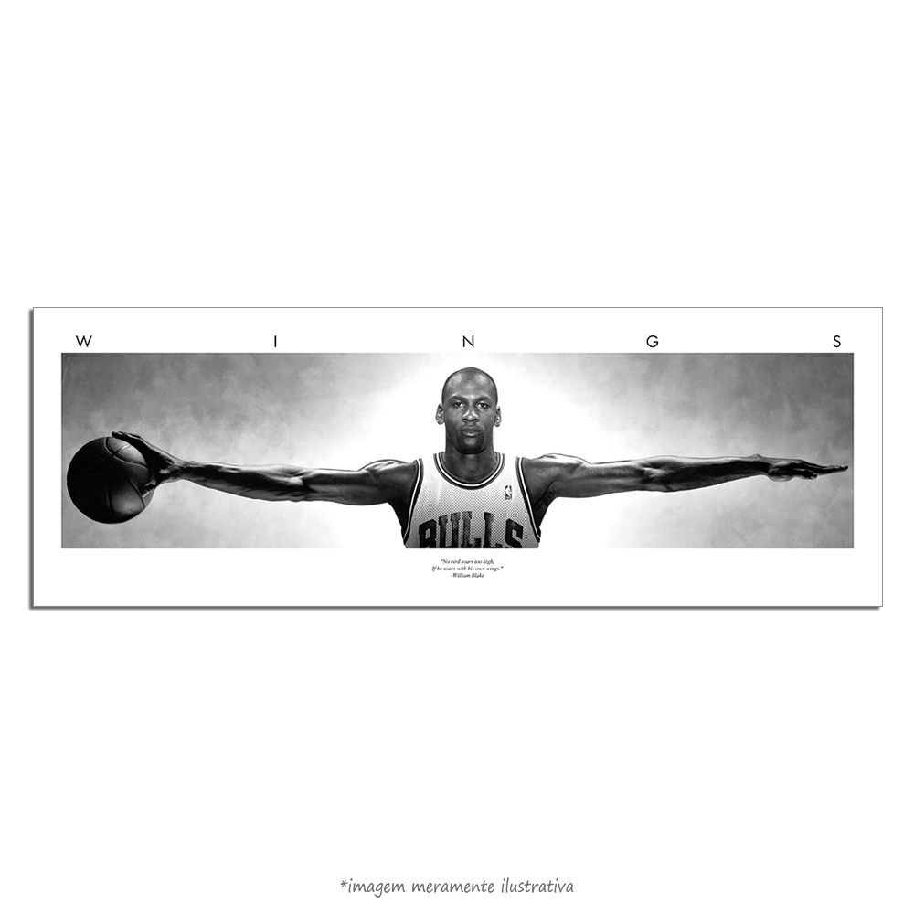 Poster Michael Jordan Wings - Edição Panorâmica