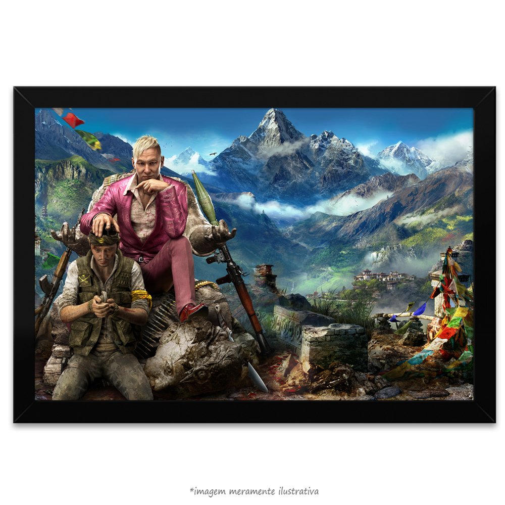 Quadro com moldura far cry 4 21