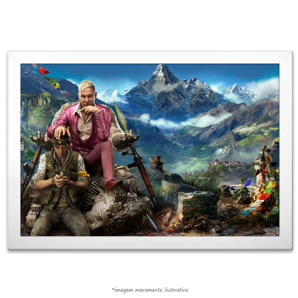 Quadro com moldura far cry 4 21