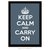 Poster Keep Calm and Carry On - Charcoal