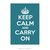 Poster Keep Calm and Carry On - Peacock - QueroPosters.com