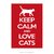 Poster Keep Calm and Love Cats - QueroPosters.com