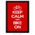 Poster Keep Calm And Bike On