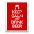 Poster Keep Calm And Drink Beer - comprar online