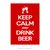 Poster Keep Calm And Drink Beer - QueroPosters.com