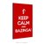 Poster Keep Calm And Bazinga na internet