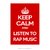 Poster Keep Calm and listen to RAP Music - QueroPosters.com