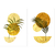 Quadro Arte abstrata de plantas ouro botânica fundo branco - Kit com 2 Quadros - comprar online