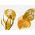 Quadro Arte Abstrata Botânica Dourado de Luxuoso - Kit com 2 Quadros - comprar online