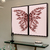 Quadro Abstrato Asas de Borboletas Rose Butterfly Wings - Kit com 2 Quadros