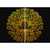 Quadro Mandala de luxo flor de lótus dourado Kit com 2 Quadros - comprar online