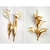 Quadro Decorativo Flores Detalhes Dourados vs 01 - Kit com 2 Quadros - comprar online