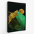 Quadro Arte Abstrata Azul escuro Verde textura de luz dourada brilhante -vs01 - QueroPosters.com