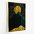 Imagem do Quadro Arte Abstrata Azul escuro Verde textura de luz dourada brilhante -vs02