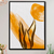 Quadro Arte Abstrata Botânica Dourado Luxuoso -vs01