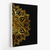 Quadro Mandala de luxo abstrato Dourado em fundo preto Lado Direito - loja online