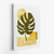Quadro Arte abstrata de plantas ouro botânica fundo branco -vs01 na internet