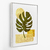 Quadro Arte abstrata de plantas ouro botânica fundo branco -vs01 - loja online