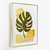 Imagem do Quadro Arte abstrata de plantas ouro botânica fundo branco -vs01