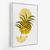 Quadro Arte abstrata de plantas ouro botânica fundo branco -vs02 - loja online