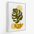 Quadro Arte abstrata de plantas ouro botânica fundo branco -vs03 - loja online