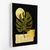 Quadro Arte abstrata de plantas ouro botânica fundo preto -vs01 - loja online