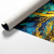 Quadro Pintura Abstrata Azul e Dourado -vs01 - comprar online