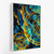 Quadro Pintura Abstrata Azul e Dourado -vs01 - loja online