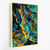 Imagem do Quadro Pintura Abstrata Azul e Dourado -vs01