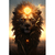 Quadro Decorativo Leão com Sol na Juba - comprar online
