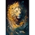 Quadro Decorativo Leão Elemento Água - comprar online