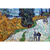 Quadro Pintura Estrada com Cipreste e Estrela do Artista Vincent van Gogh - comprar online