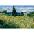 Quadro Pintura Campo de Trigo com Ciprestes Obra do Artista Vincent van Gogh - comprar online