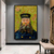 Quadro Pintura O carteiro Joseph Roulin Obra do Artista Vincent van Gogh