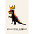Quadro Dino de Jean Michel Basquiat Arte Grafite - comprar online