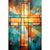 Quadro Arte Vitral Igreja A Cruz Nosso Senhor - comprar online