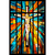 Quadro Arte Vitral Igreja Jesus Cristo Crucificado - comprar online
