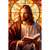 Quadro Arte Vitral Igreja Jesus Cristo Lendo - comprar online