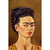 Quadro Self-portrait In Red And Gold Dress - Frida Kahlo - comprar online