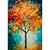 Quadro Pintura Árvore Cores Outono - comprar online