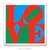 Poster Love - Com Fundo Azul e Verde na internet