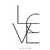 Poster Love Words Escandinavo - loja online