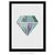Poster Geométrico Triângulos Diamante - Arte de decoração para casa - comprar online