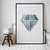 Poster Geométrico Triângulos Diamante - Arte de decoração para casa