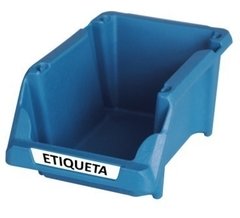Kit 10 Gavetas Plástica Prática Empilhável Nº 3 Azul Presto - comprar online