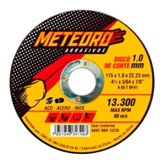 50 Discos Abrasivos Corte Fino 4 1/2 X 1,0 T41 Meteoro - comprar online