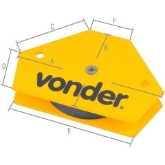 Esquadro Magnético Hexagonal para soldador 10 kgf Vonder - comprar online